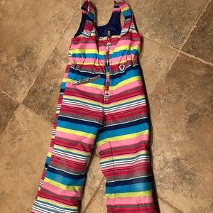 OVERMEYER GIRLS BIB I-Grow SNOWPANTS SIZE 5